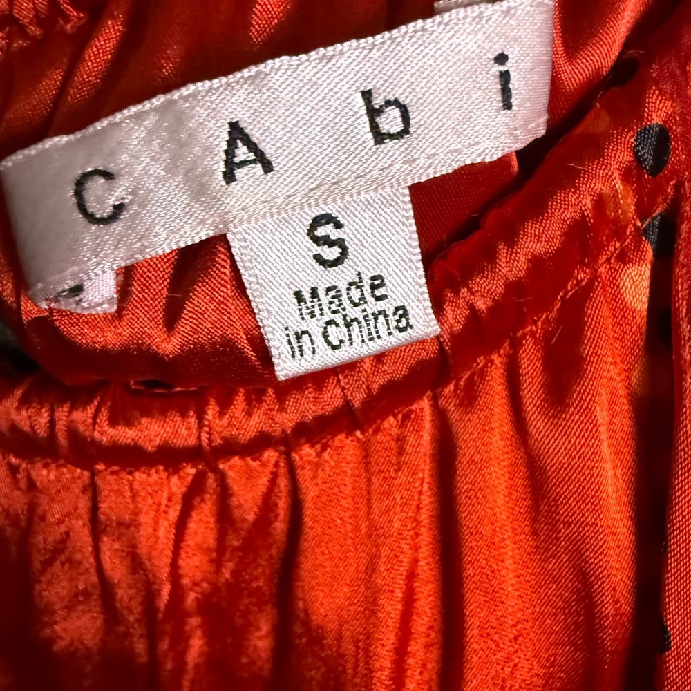 CAbi Red Abstract Patchwork Sleeveless Tunic Top … - image 3